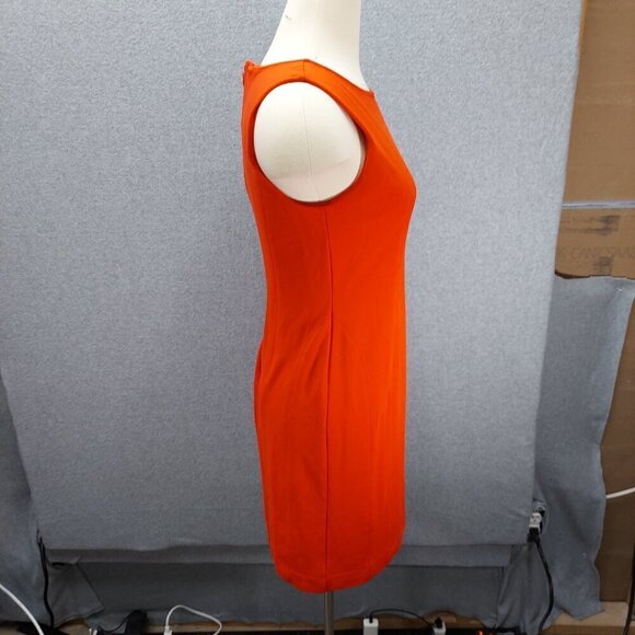 Banana Republic Sleeveless Red Sheath Dress Size 4 Polyester & Spandex Womens - Picture 2 of 7